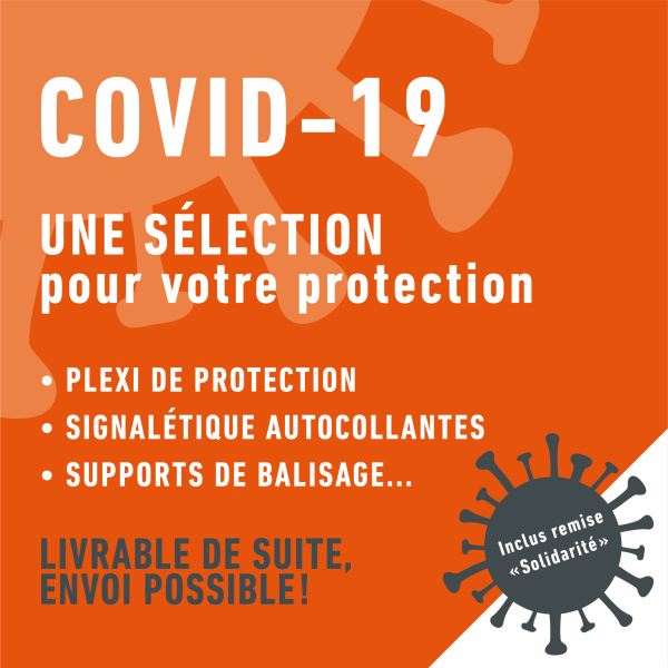 Image Plexiglas de protection, signalisation, tentes | COVID-19